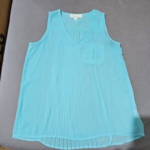 Olive & Oak Turquoise Sleeveless Blouse